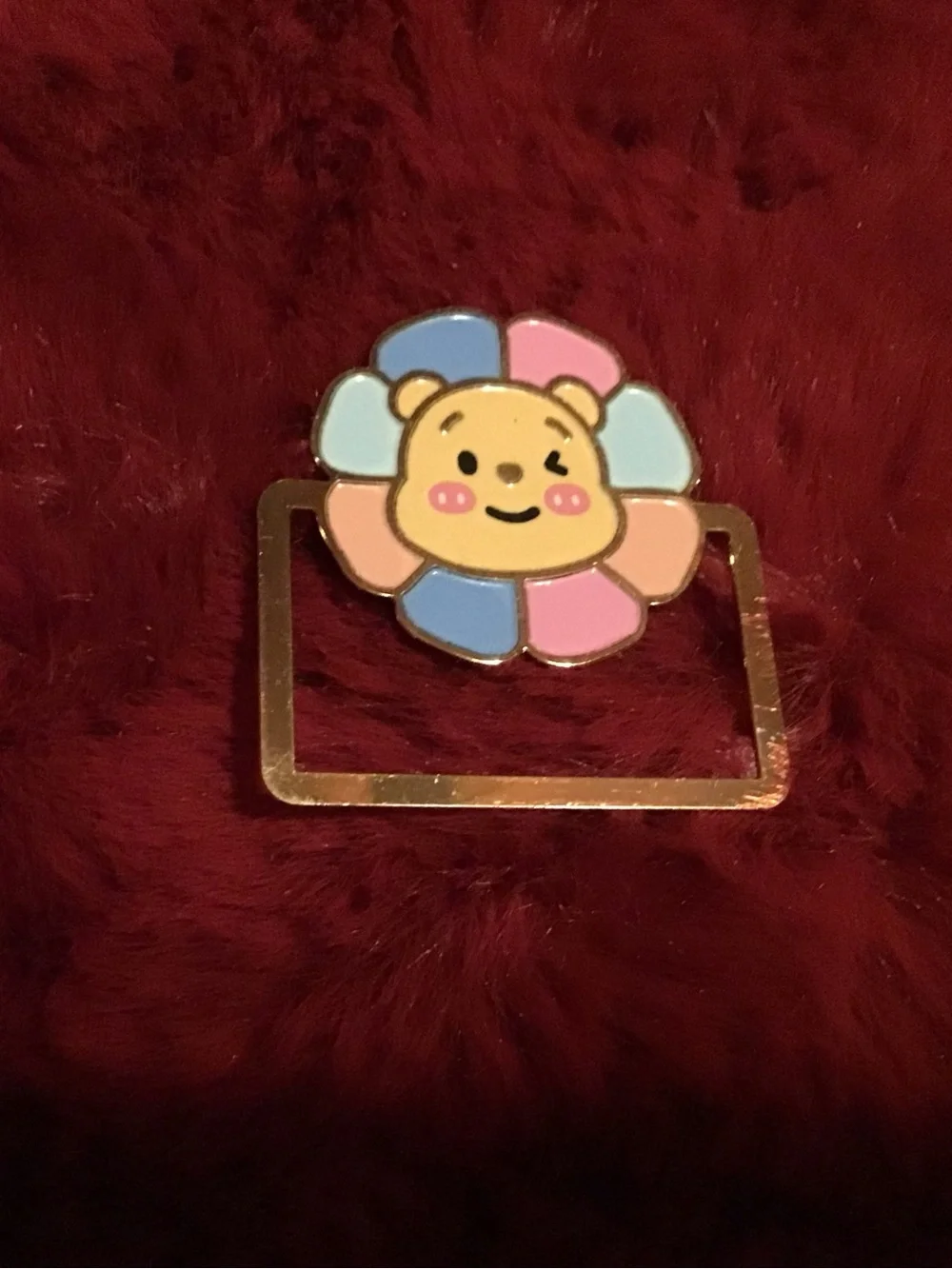 Cute Pooh Flower Bookmark Clip - Kids Accessories - Unbranded